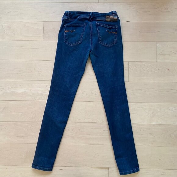 Diesel jeans Size 28 Culturebelt Regular Slim-Tapered leg low rise Stretch Blue - Picture 2 of 15